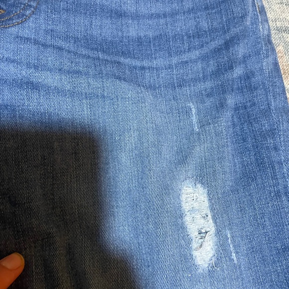 J. Crew 9 inch high rise toothpick jeans distressed size 27 - Picture 3 of 8